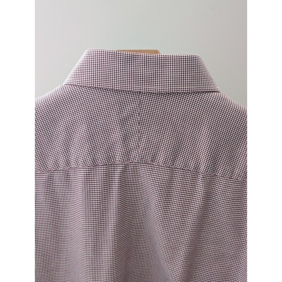 Savoy Taylors Guild Moss Bros Men's Dress Shirt Size 17 Geometric Print Office - Picture 5 of 12